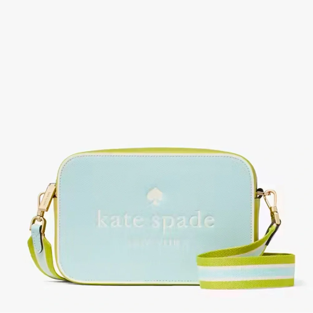 Kate Spade Oh Snap Colorblock Mini Camera Bag Blue Glow